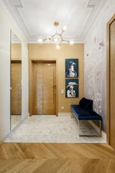 Hallway entrance door wall design
