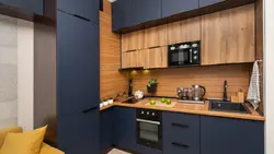 Kitchen design in a cube