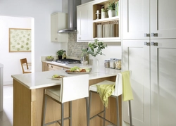 Narrow tables for kitchen design