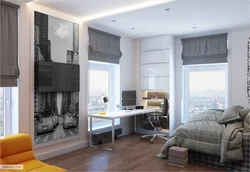 Bedroom window design for teenager