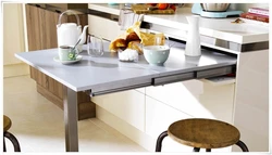 Design built-in table in the kitchen