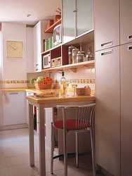 Design built-in table in the kitchen