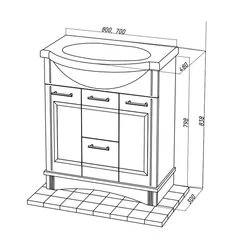 Bathroom sinks with cabinet dimensions photo