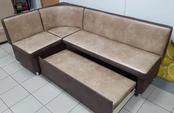 Диван на кухню угловой со спальным местом фото