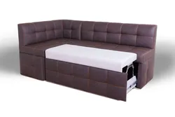 Corner sofa for the kitchen with a sleeping place photo