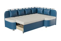 Corner sofa for the kitchen with a sleeping place photo