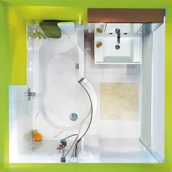 Shower cabin with sit-down bathtub photo