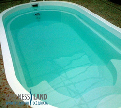 Plastic bathtub for a summer residence photo