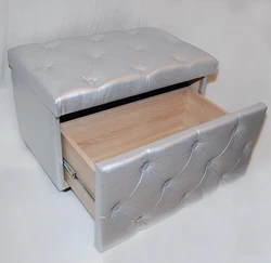 Ottoman For Hallway With Shoe Box Photo