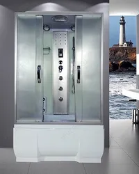 Душавая кабіна з ваннай 170х80 фота