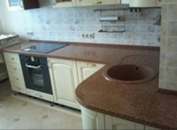 Акси countertops аз санги сунъӣ барои ошхона арзон