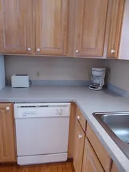 Dishwasher in the kitchen interior, not built-in