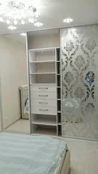 Wardrobes for the bedroom photo with a mirror inexpensively