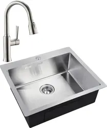 Stainless steel sink for kitchen photo
