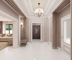 Living room hall interior