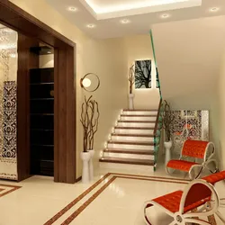 Living room hall interior