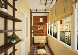 How to arrange a loggia inside using a simple and cheap photo