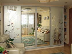 Wardrobe in the living room photo inexpensive