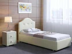 Single beds with mattress photo