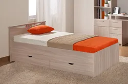 Single beds with mattress photo