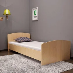 Single beds with mattress photo