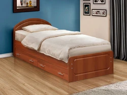 Single beds with mattress photo