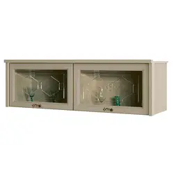 Kitchen wall cabinets with glass photo