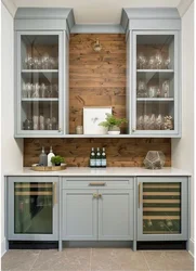 Kitchen Wall Cabinets With Glass Photo