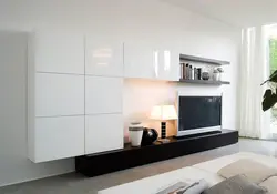 TV Cabinet In The Living Room In A Modern Style Photo