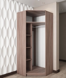 Corner Wardrobe In The Hallway With A Mirror Photo