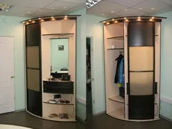 Corner Wardrobe In The Hallway With A Mirror Photo