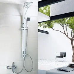 Bath Mixer With Rain Shower Photo