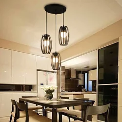 Loft chandeliers for the kitchen photo