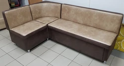 Ұйықтайтын орынның фотосы бар бұрыштық ас үй диваны