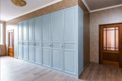 Facades in the hallway for hinged wardrobes photos