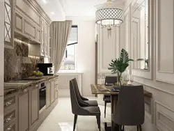 Neoclassical kitchen curtains photo