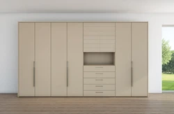 Modern style bedroom wardrobes with drawers photo