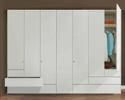 Modern style bedroom wardrobes with drawers photo