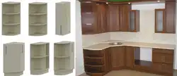 Угловой шкаф для кухни с фото недорого