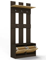 Shoe Rack With Hanger In The Hallway Narrow Photo