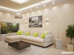 Divan bilan yashash xonasi dizayni