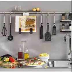 Corner kitchen with railing photo