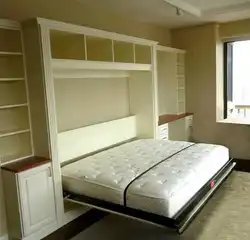 Transformable bedroom with bed photo