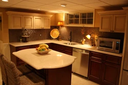 Kitchen design in basement