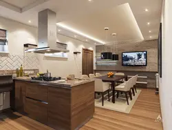 Kitchen design in basement