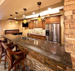 Kitchen design in basement