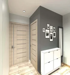 Hallway door in the middle design