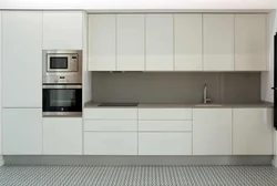 Straight kitchen design minimalism