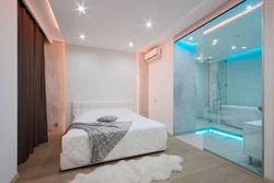 Bedroom design with toilet