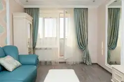 Қонақ Бөлмесінің Фотосуретіндегі Жалбыз Перделері